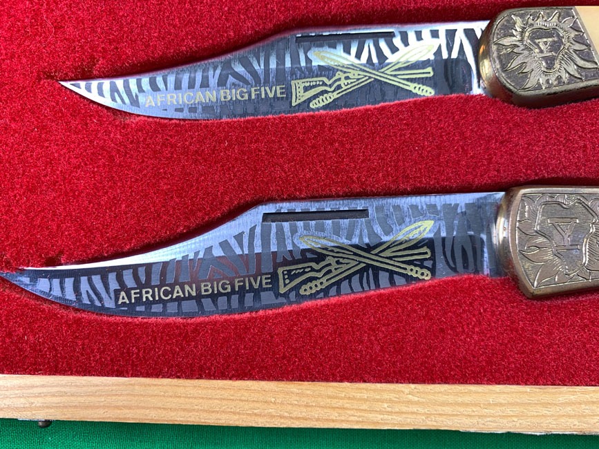Big Five of Africa - Exclusive Set of 5 Custom Knives